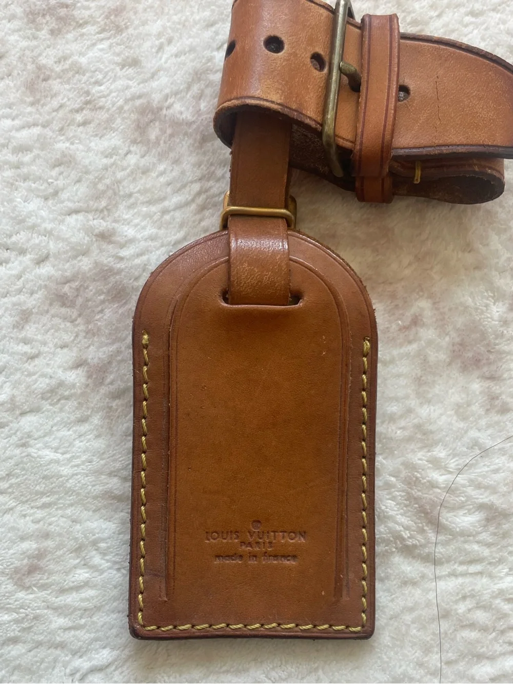 LOUIS VUITTON Luggage Tag with Buckle Strap